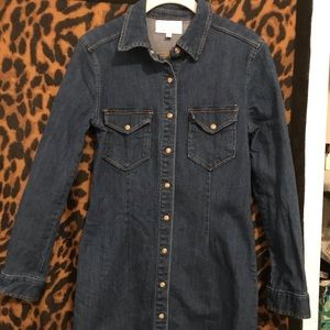Jean Button Down Dress